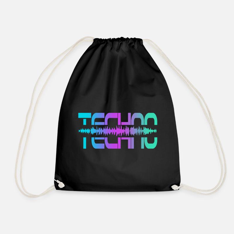 Techno Rave Raver - Sac de sport léger - noir