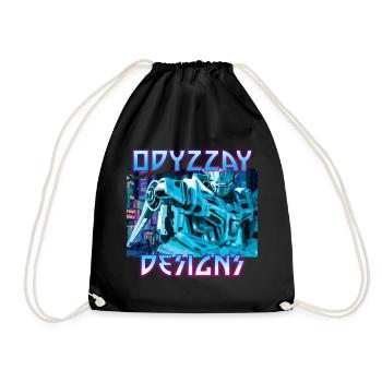 Odyzzay Mech Magenta - Turnbeutel - Schwarz - Vorne