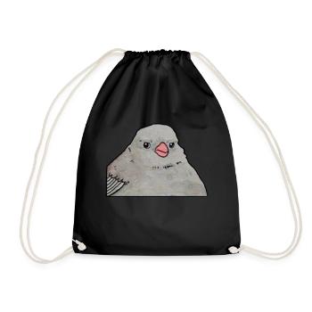 Annoyed Bird Memes - Drawstring Bag - black - Front