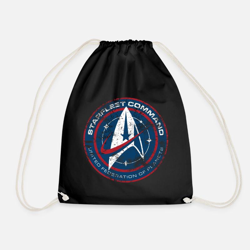 Star Trek Discovery Abzeichen Sternenflotte - Turnbeutel - Schwarz