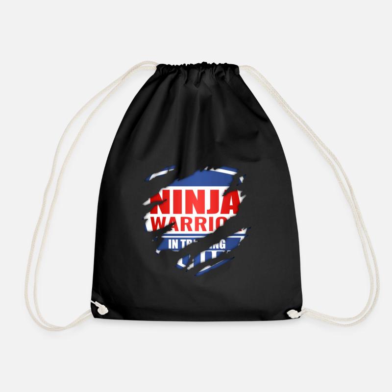 Ninja Warrior In Training - Turnbeutel - Schwarz