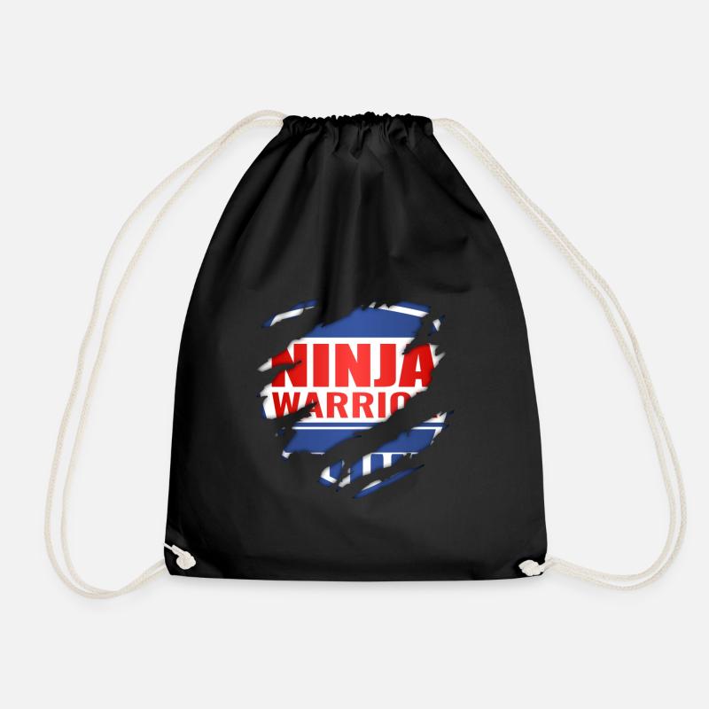 Ninja Warrior - Drawstring Bag - black