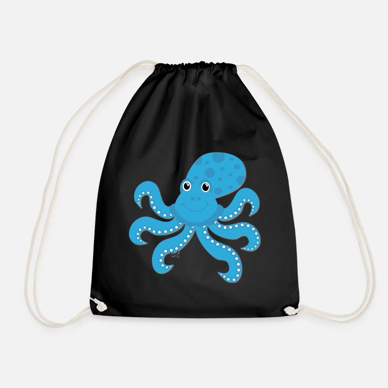 Kraken - Turnbeutel - Schwarz