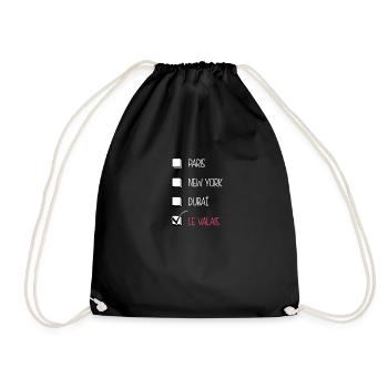 le valais - Sac de sport léger - noir - Devant