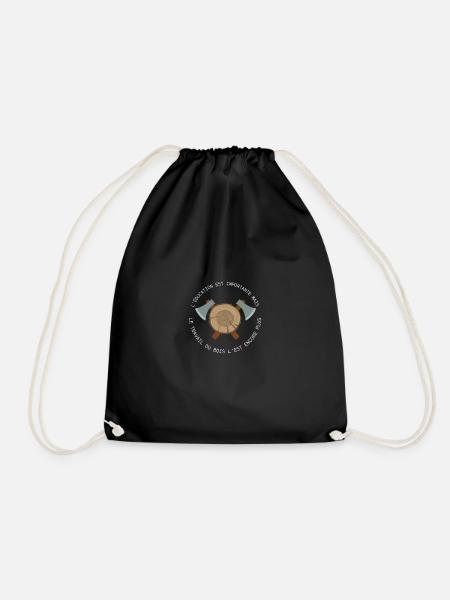 Ttravaille du bois - Sac de sport léger - noir
