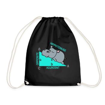 Hippoténuse math maths professeur de mathématiques blague - Sac de sport léger - noir - Devant