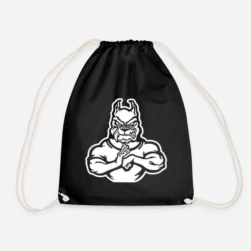 Bad dog - Drawstring Bag - black