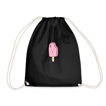 Glace qui sourit - Sac de sport léger - noir - Devant