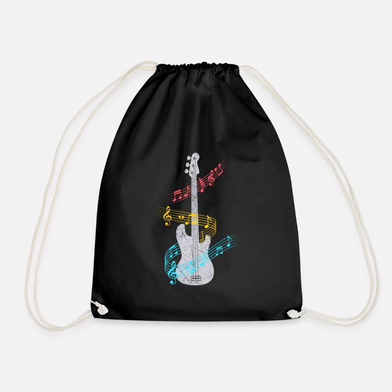 Bass Gitarre E-Gitarre - Turnbeutel - Schwarz