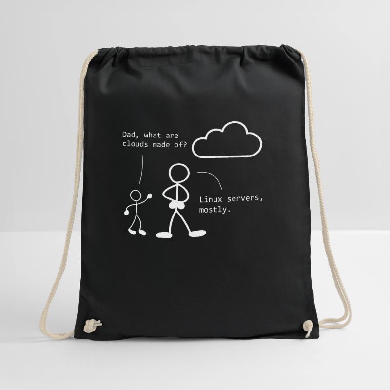Cloud Witz ITler, programmer, computer specialist Drawstring Bag