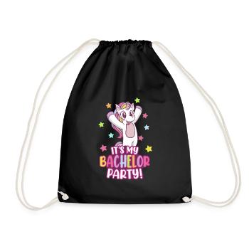 It's my Bachelor Party Bachelor 2021 Graduation - Drawstring Bag - black - Front