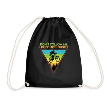 Downhill VTT Vélo cycliste cycliste - Sac de sport léger - noir - Devant