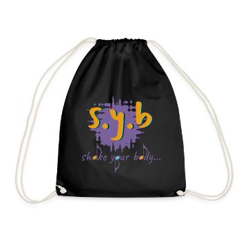 shake your body - Drawstring Bag - black - Front