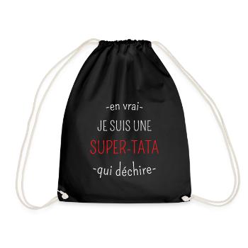 Super TaTa Qui Déchire - Sac de sport léger - noir - Devant