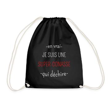 Conasse Qui Déchire - Sac de sport léger - noir - Devant