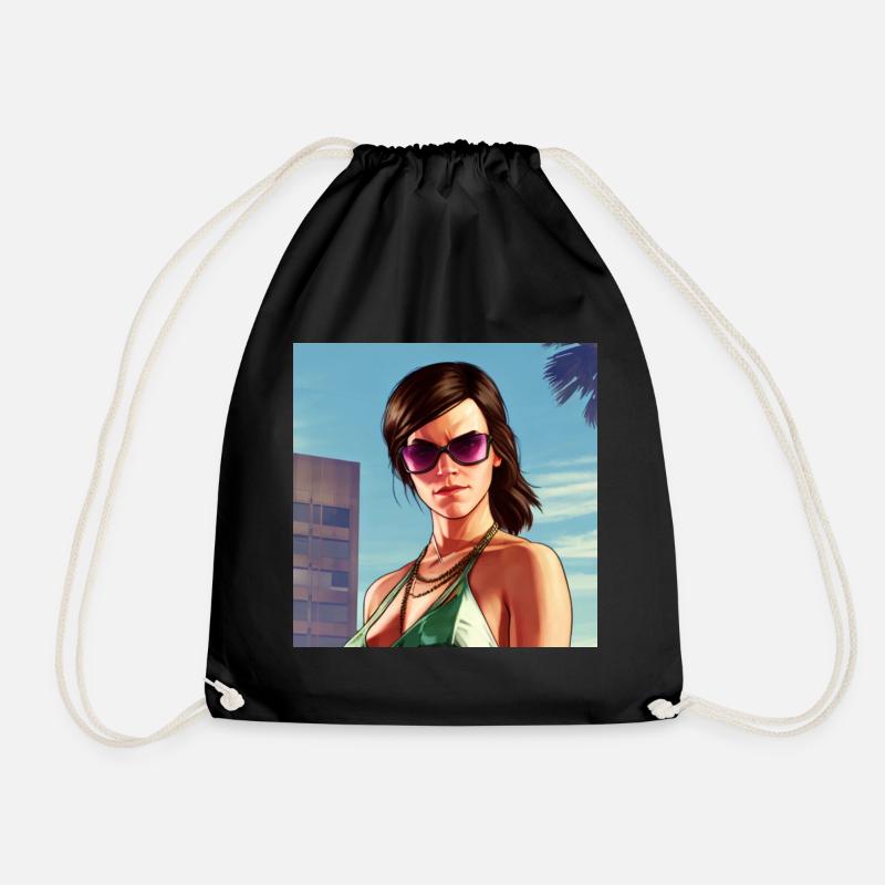 GTA5 Look - Emma Watson - Drawstring Bag - black