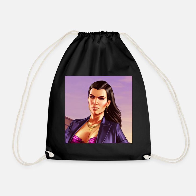 GTA5 Look - Kim Kardachian - Turnbeutel - Schwarz