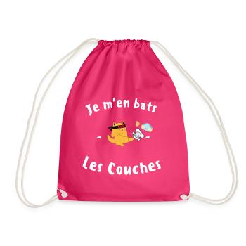 Je m'en bats Les Couches - Sac de sport léger - fuchsia - Devant