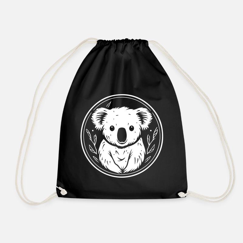 Koala - Turnbeutel - Schwarz