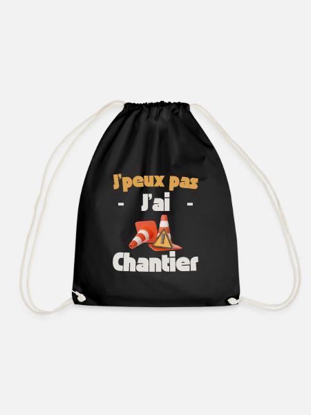 J'peux pas j'ai Chantier - Sac de sport léger - noir