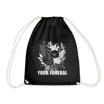 Funeral Black - Drawstring Bag - black - Front