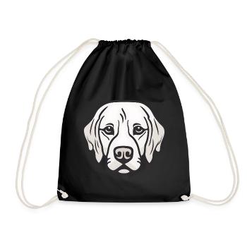 Faithful look - Drawstring Bag - black - Front