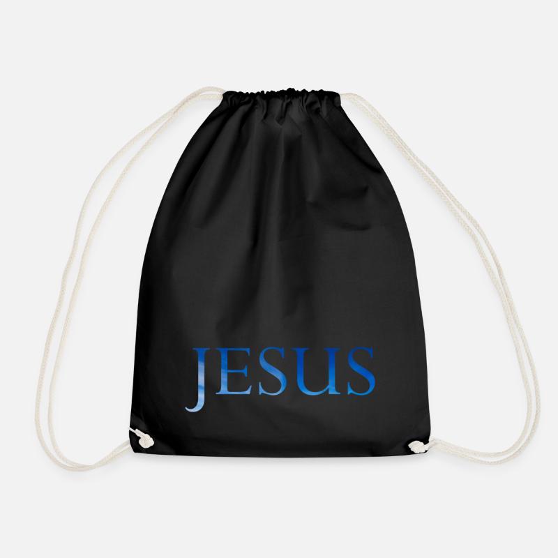Jesus - Turnbeutel - Schwarz