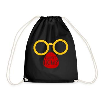 Clown: Funny? How? - Gift - Drawstring Bag - black - Front