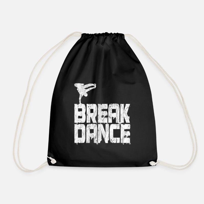 Breakdance Breakdancer Hip Hop Grunge Geschenk - Turnbeutel - Schwarz