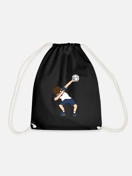 Handballer Dab Dabbing Handball Spieler Geschenk - Turnbeutel - Schwarz