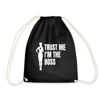 Cadeau d'affaire patronale femme d'affaires senior - Sac de sport léger - noir - Devant
