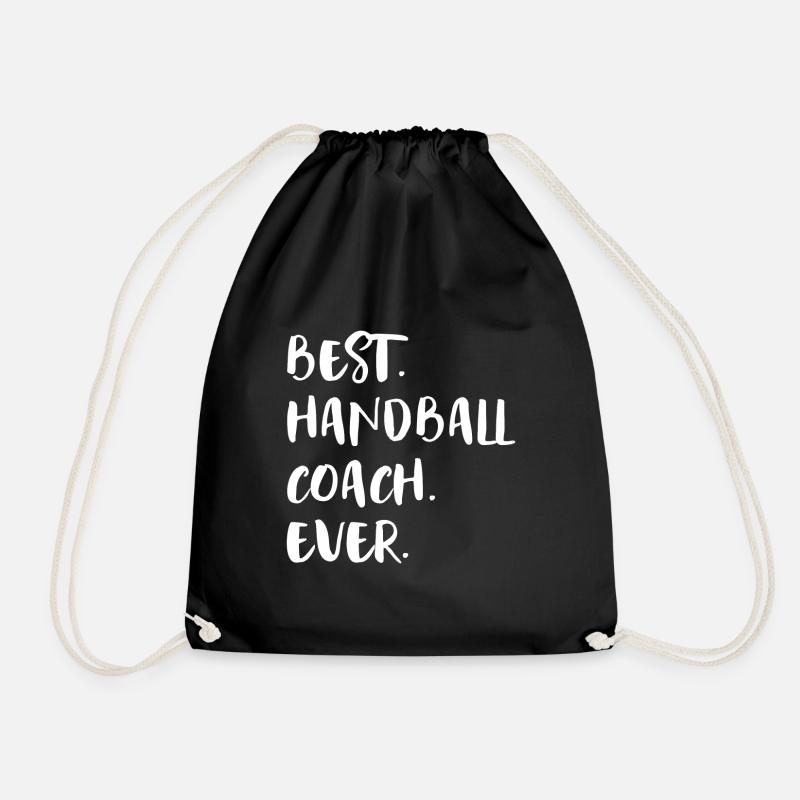 Handballtrainerin Handball Trainerin Geschenkidee - Turnbeutel - Schwarz