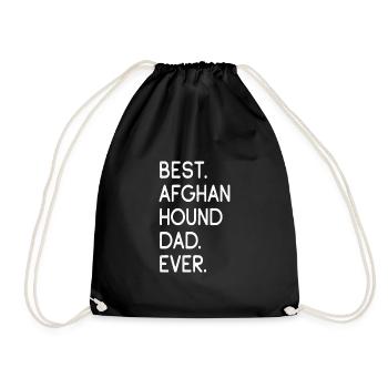 Afghan Hound - Turnbeutel - Schwarz - Vorne
