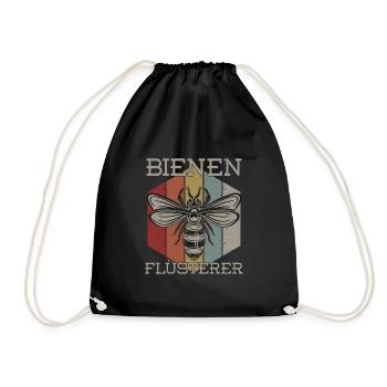 Bienenflüsterer - Turnbeutel - Schwarz - Vorne