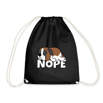 Chien Nope Saint Bernard - Sac de sport léger - noir - Devant