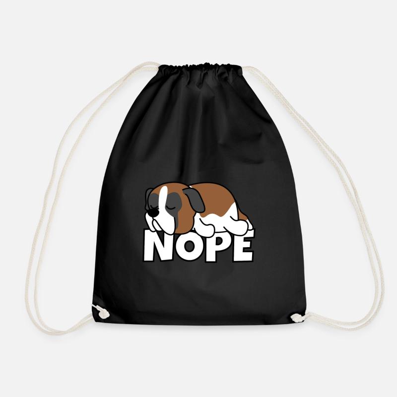 Nope Bernhardiner Hund - Turnbeutel - Schwarz