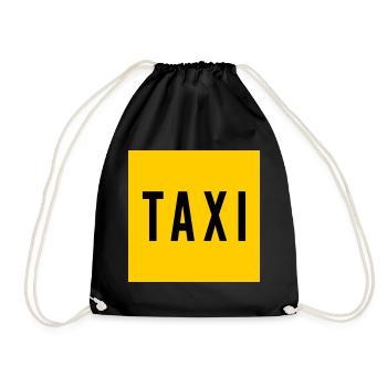 Taxi - Turnbeutel - Schwarz - Vorne