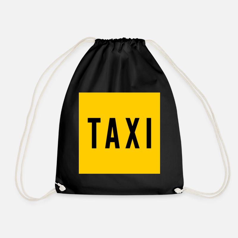 taxi - Drawstring Bag - black