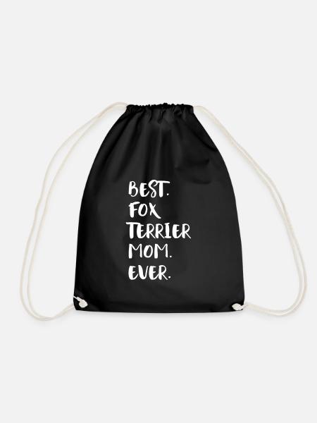 Fox Terrier Fox Terrier - Drawstring Bag - black