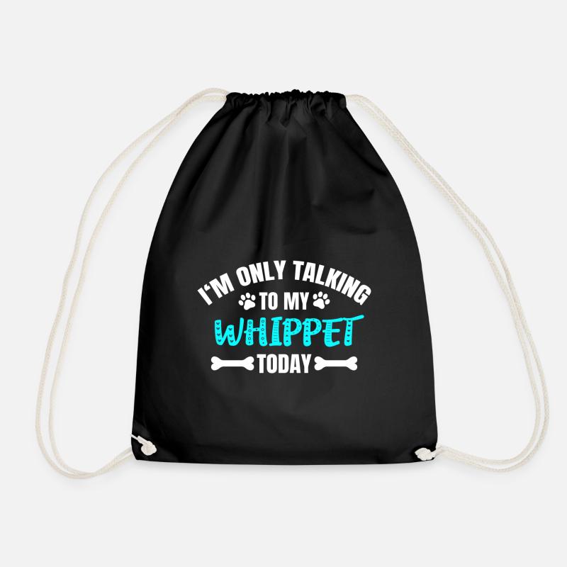 Whippet - Drawstring Bag - black