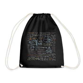 Funny math formula - Drawstring Bag - black - Front