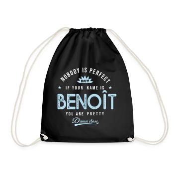 Benoit personalisierte T-Shirt Vorname Geschenk Benoit - Turnbeutel - Schwarz - Vorne