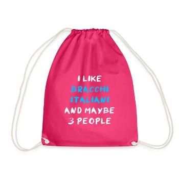 Bracco Italiano - Turnbeutel - Fuchsia - Vorne
