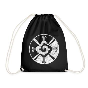 Hunab Ku, Mayan Symbol, Heart of the Galaxy, Indian - Drawstring Bag - black - Front