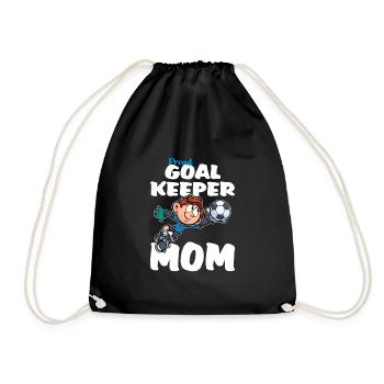 Proud Goalkeeper Mom Torhüter Mama - Turnbeutel - Schwarz - Vorne