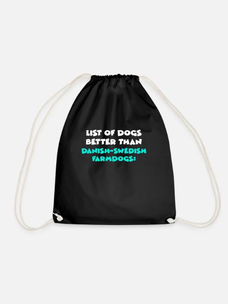 Danish-Swedish Farmdogs - Turnbeutel - Schwarz