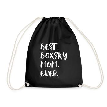 Boxsky Mom - Drawstring Bag - black - Front