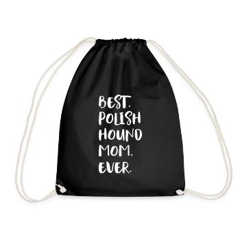 Polish Hound Mom - Turnbeutel - Schwarz - Vorne