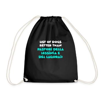 Pastori Della Lessinia E Del Lagorai - Drawstring Bag - black - Front