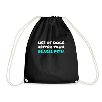 Beagle Pits - Drawstring Bag - black - Front
